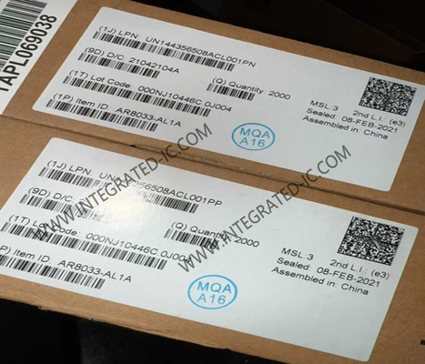 AR8033-AL1A آی سی اترنت 10/100/1000 مگابیت بر ثانیه فرستنده-گیرنده اترنت QFN48 شبکه های Wi-Fi