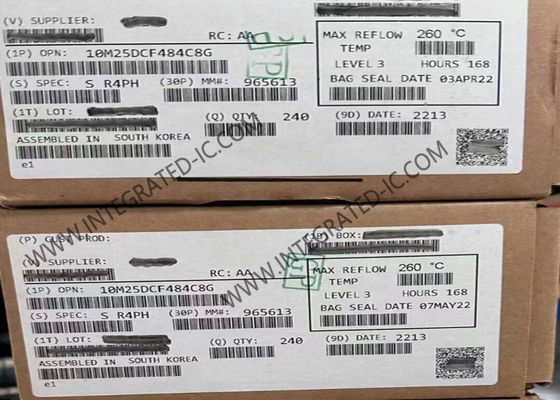 آرایه دروازه قابل برنامه ریزی میدان 10M25DCF484C8G 675kbit FBGA-484 1.2V MAX 10 آرایه دروازه قابل برنامه ریزی میدان