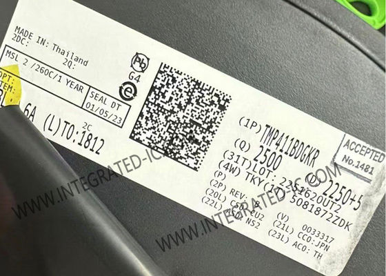 آی سی حسگر TMP411BDGKR حسگر دمای از راه دور و محلی با تصحیح ضریب N و مقاومت سری