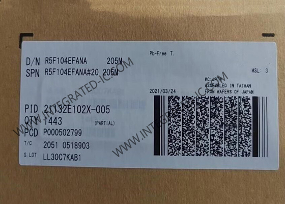 ریزکنترل‌کننده R5F104EFANA MCU کم مصرف 16 بیتی 32 مگاهرتز RL78/G14 ریزکنترل‌کننده‌ها 40-HWQFN