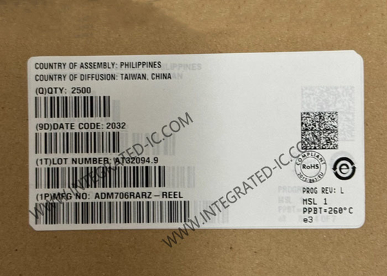 تراشه مدار مجتمع ADM706RARZ، مدار نظارتی ریزپردازنده، مانیتورهای ولتاژ 3 ولت