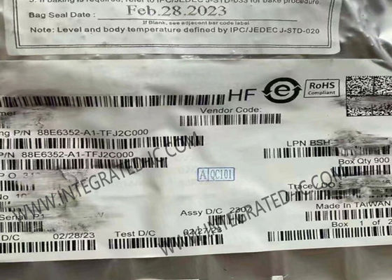 88E6352-A1-TFJ2C000 Ethernet IC 7-Port Unmanaged AVB Switch با اترنات انرژی کارآمد