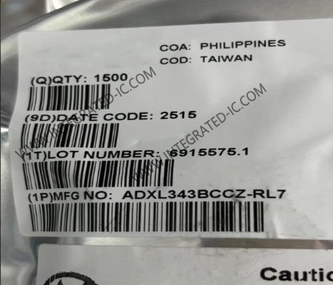 ADXL343BCCZ Sensor IC 3-Axis Digital Accelerometer LGA-14 Digital MEMS Accelerometer - سرعت سنج دیجیتال سه محور