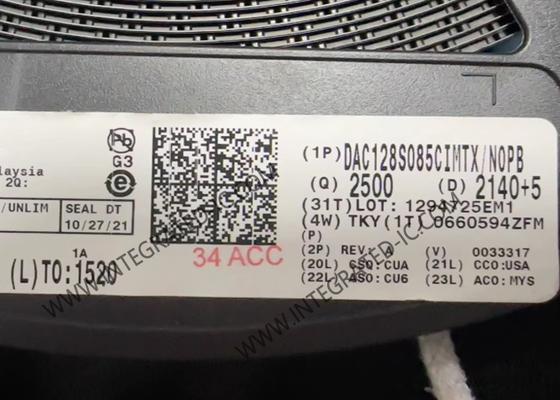 تراشه مدار مجتمع DAC128S085CIMTX مبدل دیجیتال به آنالوگ 12 بیتی TSSOP16