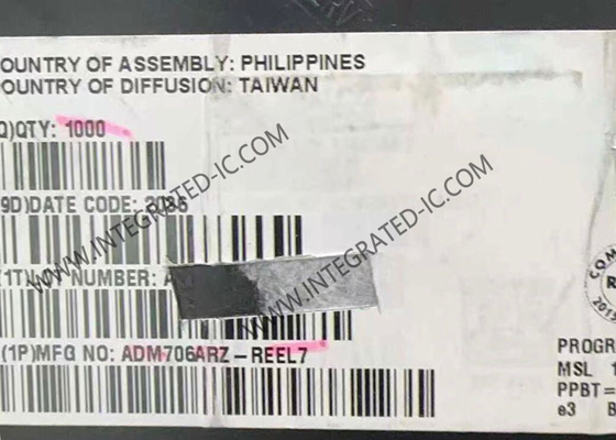 ADM706ARZ مدار یکپارچه چیپ 3V ولتاژ نظارت میکروپروسسر مدار نظارت