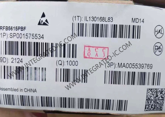 تراشه مدار مجتمع IRFB5615PBF، ترانزیستورهای MOSFET قدرت کانال N، 150 ولت، 35 آمپر
