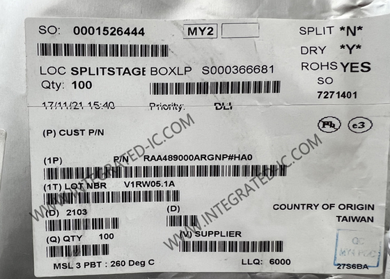 تراشه مدار مجتمع RAA489000ARGNP شارژر باتری قابل تنظیم Buck-Boost IC