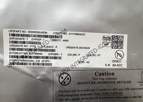 W25R256JVEIN حافظه IC تراشه 3V 256Mbit سریال NOR فلاش حافظه با دو / چهار SPI و RPMC