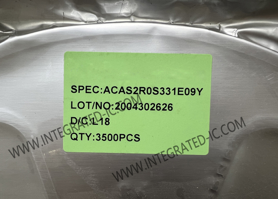 تراشه مدار مجتمع ACAS2R0S331E09Y خازن های الکترولیتی جامد پلیمری آلومینیومی