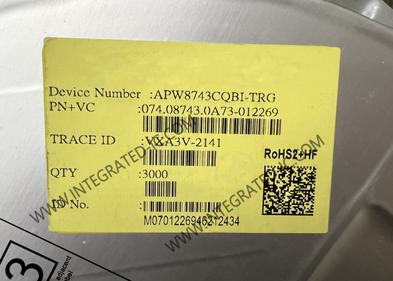 تراشه مدار مجتمع APW8743CQBI-TRG مبدل سوئیچینگ دو کاناله ولتاژ بالا