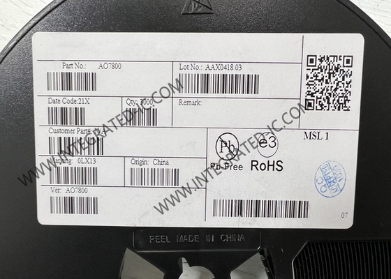 AO7800 چیپ مدار یکپارچه 20 ولت MOSFET دو کانال N ترانزیستورهای MOSFET ولتاژ پایین