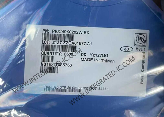 تراشه مدار مجتمع PI6C49X0202WIEX با انحراف کم، بافر فن‌اوت 1 به 2 LVCMOS/LVTTL SOIC8