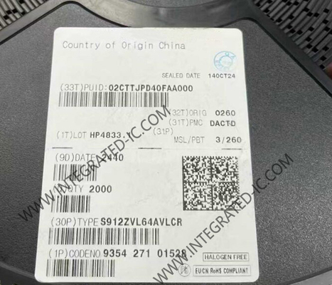 S912ZVL64AVLCR Microcontroller MCU 16-Bit Microcontrollers S12 MagniV Integrated LIN Slave MCU