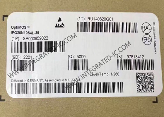 تراشه مدار مجتمع IPG20N10S4L-35 OptiMOS-T2 ترانزیستور قدرت 100 ولت MOSFET ترانزیستور