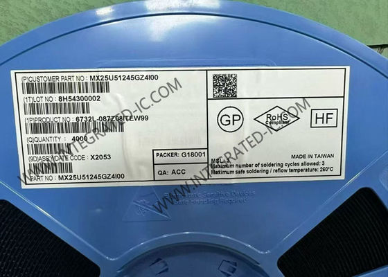 تراشه حافظه IC MX25U51245GZ4I00 WDFN8 512Mbit تراشه حافظه سریال NOR فلش