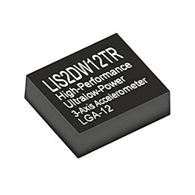 LIS2DW12TR Sensor IC با عملکرد بالا و قدرت فوق العاده کم 3- محور شتاب سنج LGA-12