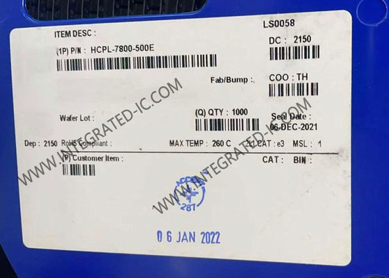 HCPL-7800-500E Integrated Circuit Chip 4.5V to 5.5V Optically Isolated Amplifier with DIP-8 Gull Wing Package