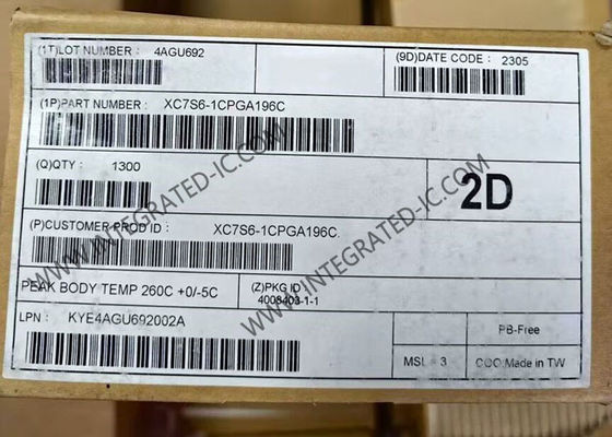 XC7S6-1CPGA196C Spartan-7 FPGA با 196-CSPBGA، 6000 عنصر منطقی و 100 ورودی/خروجی برای کاربردهای با کارایی بالا