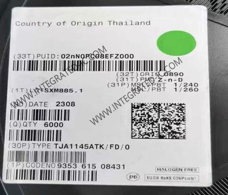 تراسیور CAN با سرعت بالا TJA1145ATK تراشه مدار مجتمع با نرخ داده 5 مگابیت بر ثانیه و حفاظت ESD 8 کیلو ولت