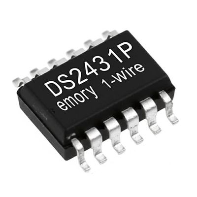 چیپ IC حافظه EEPROM DS2431P 1024-bit 1-wire با بسته TSOC-6 و سازمان 256 x 4