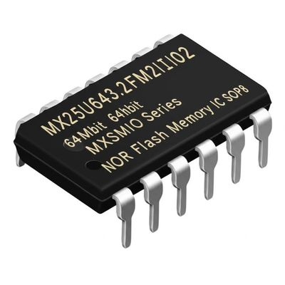 MX25U6432FM2I02 حافظه فلش NOR 64 مگابیت IC با رابط SPI 133 مگاهرتز در بسته SOP8