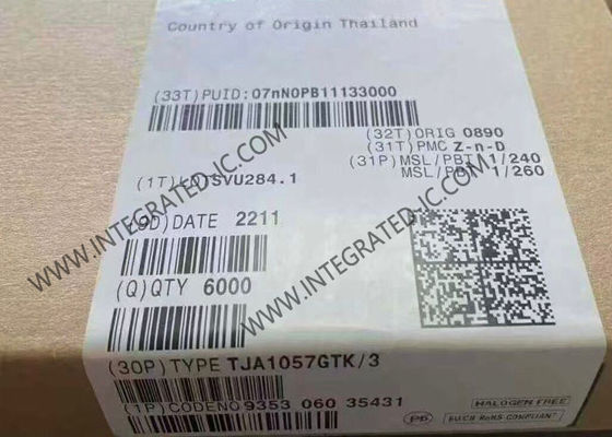 تراشه مدار مجتمع TJA1057GTK فرستنده-گیرنده CAN با سرعت بالا 300mV HVSON-8