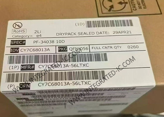 میکروکنترلر CY7C68013A-56LTXC MCU با USB 2.0 پرسرعت، ریزپردازنده 8051 و نرخ داده 480 مگابیت بر ثانیه