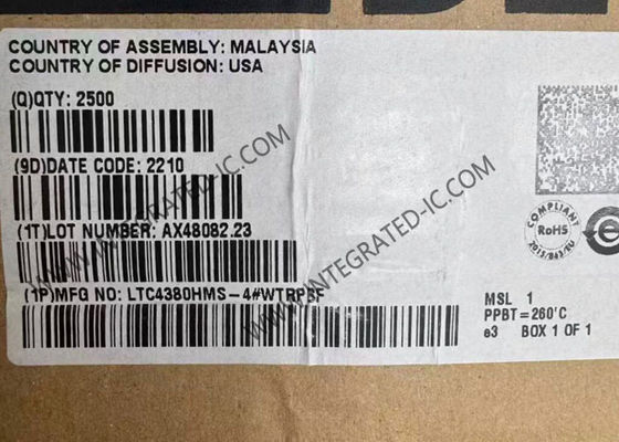 تراشه مدار مجتمع LTC4380HMS-4 با حفاظت از جریان هجومی کم مصرف و درجه خودرو