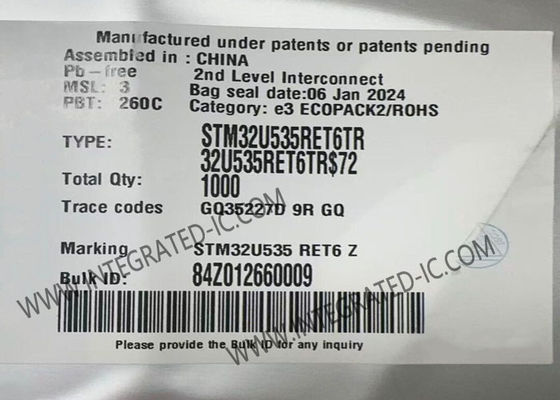 STM32U535RET6 Microcontroller MCU Ultra-Low-Power با FPU Arm Cortex-M33 MCU با TrustZone