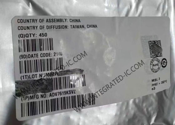 تراشه مدار مجتمع گیرنده HDMI مدل ADV7619KSVZ، 3 گیگاهرتز، 2 کاناله، رابط چندرسانه ای با کیفیت بالا HDMI 1.4a