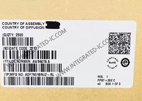 ADF7901BRUZ آی سی فرستنده با عملکرد بالا برای باند ISM با مدولاسیون OOK/FSK، با فرکانس 369.5 مگاهرتز تا 395.9 مگاهرتز و نرخ داده 50 کیلوبیت بر ثانیه