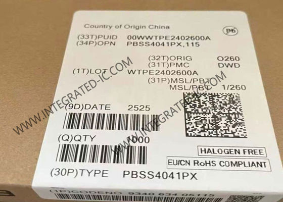 ترازیستور BJT PNP با اشباع VCE پایین 60 ولت 5 آمپر PBSS4041PX، تراشه مدار مجتمع در بسته SOT89