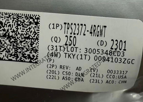 تراشه مدار مجتمع TPS2372-4RGWT رابط PD PoE با توان بالا با MPS خودکار و Autoclass