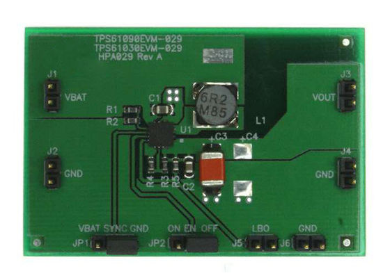 TPS61090EVM-029 راه حل های جاسازی شده 500mA 1.8V تا 5.5V Step-Up Converter Board