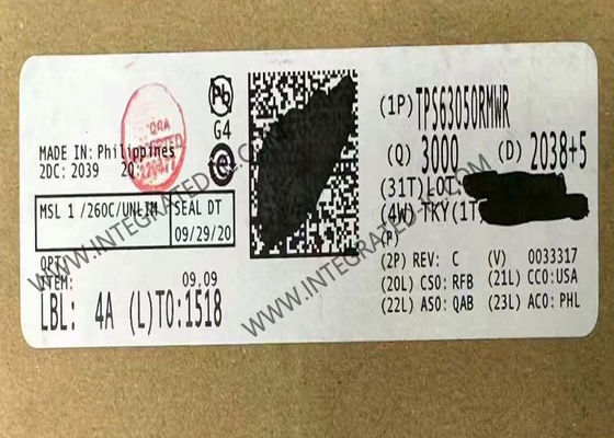 TPS63050RMWR تراشه مدار یکپارچه تبدیل کننده Buck-Boost با فرکانس 2.5MHz سوئیچینگ 1 A جریان خروجی و 365 uA جریان آرام