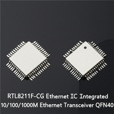 RTL8211F-CG Ethernet IC یکپارچه 10/100/1000M Ethernet Transceiver با بسته QFN40 و انطباق IEEE 802.3