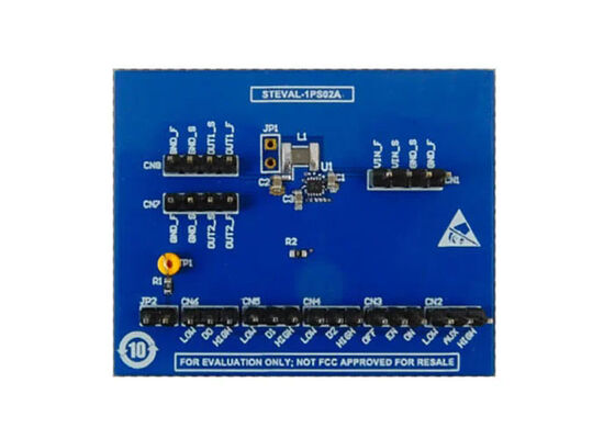 STEVAL-1PS02A راه حل های جاسازی شده 400mA DC/DC Synchronous Step Down Converter هیئت ارزیابی