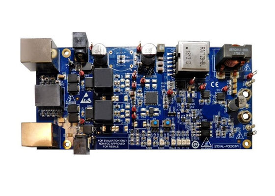 برد ارزیابی مبدل PoE با کلمپ فعال و رو به جلو 5 ولت 20 آمپر STEVAL-POE003V1 برای راهکارهای تعبیه شده
