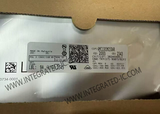 تراشه مدار مجتمع مدولاتور دلتا سیگما ایزوله تقویت‌شده AMC1305M25DWR با وضوح 16 بیتی و نرخ نمونه‌برداری 78k