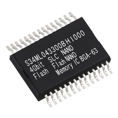 S34ML04G300BHI000 4 Gbit SLC NAND Flash Memory IC Chip BGA-63 for Industrial Applications