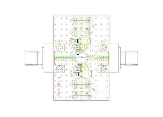 برد ارزیابی تقویت‌کننده نویز فاز پایین 8 گیگاهرتز تا 22 گیگاهرتز CMD246C4-EVB Embedded Solutions