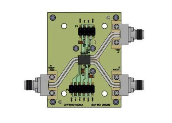 QPF5005EVB1 راه حل های جاسازی شده QPF5005 X-Band Front End Module Evaluation Board