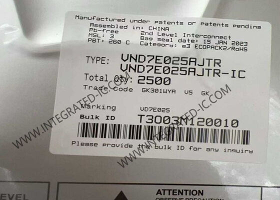 VND7E025AJTR تراشه مدار یکپارچه تراشه دو کانال درایور سمت بالا IC PowerSSO16