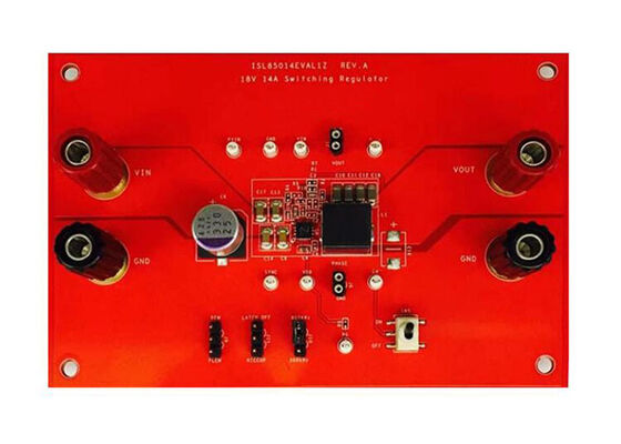 برد ارزیابی راه‌حل‌های تعبیه‌شده ISL85014EVAL1Z برای رگولاتور کاهنده همزمان ISL85014 14A