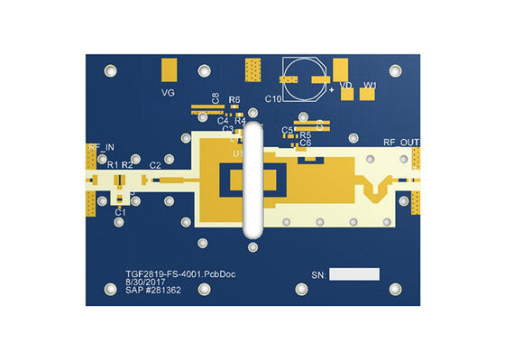 TGF2819-FLEVB02 راه حل های جاسازی شده DC تا 4GHz 50V 200W GaN RF Transistor Evaluation Board