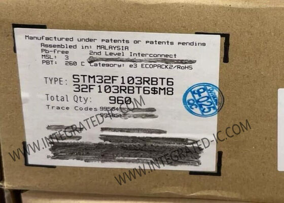 ریزکنترل‌کننده STM32F103RBT6، میکروکنترلر 32 بیتی ARM Cortex-M3 با 72 مگاهرتز و 128 کیلوبایت حافظه فلش