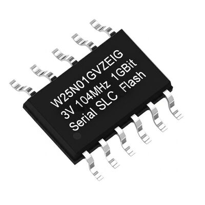 W25N01GVZEIG حافظه IC تراشه 1Gbit 104MHz رابط SPI SLC NAND Flash حافظه IC تراشه