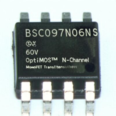 تراشه مدار مجتمع BSC097N06NS ترانزیستور MOSFET قدرت کانال N با ولتاژ 60 ولت و جریان تخلیه 46 آمپر
