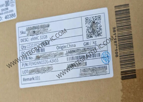 32GB FORESEE eMMC Memory IC Chip در بسته 153FBGA با سرعت انتقال داده 400MB / s