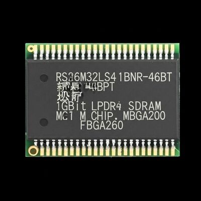 تراشه حافظه RS256M32LS4D1BNR-46BT، 1 گیگابیت LPDDR4 SDRAM با پیکربندی 256 مگابیت x 32 بیت و سرعت انتقال داده 8.53 گیگابایت بر ثانیه در بسته FBGA-200